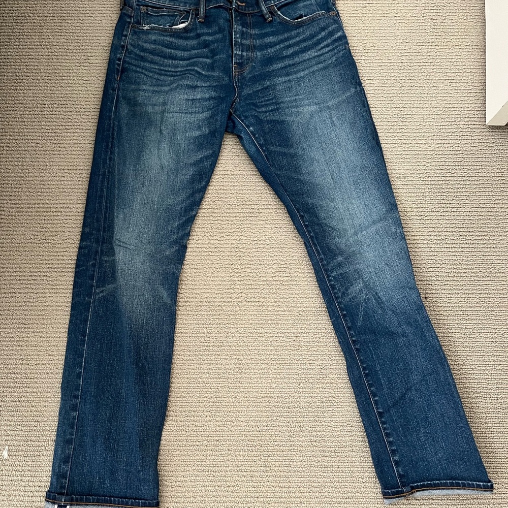 Madewell Men’s Blue Slim Jeans with Vintage Wash